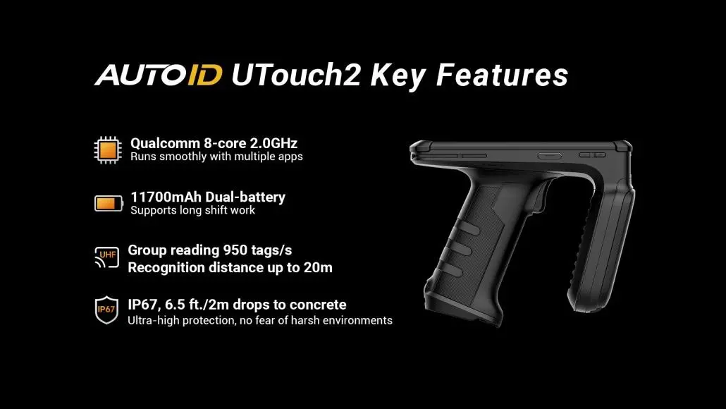 New Product: AUTOID UTouch2 – An Upgrade on the UTouch